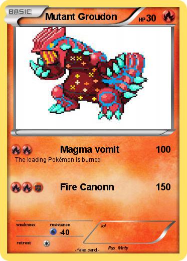 Pokemon Mutant Groudon