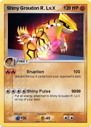 Pokemon Shiny Groudon R. Lv.X