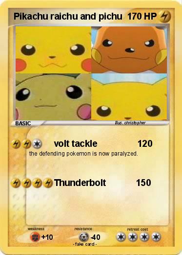 Pokemon Pikachu raichu and pichu