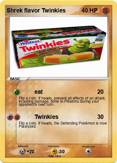 Pokemon Shrek flavor Twinkies