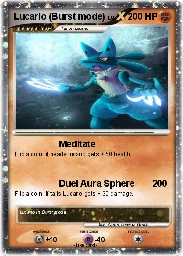 Pokemon Lucario (Burst mode)