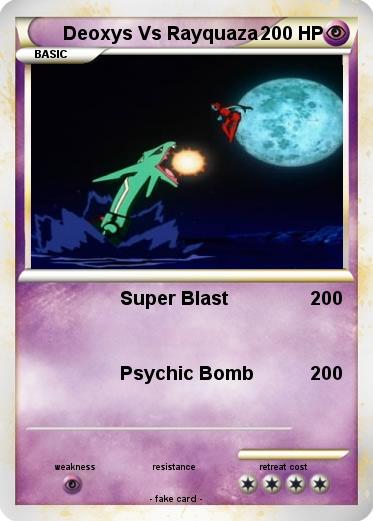 Pokemon Deoxys Vs Rayquaza
