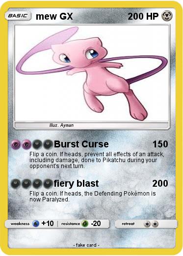 Pokemon mew GX