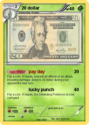 Pokemon 20 dollar