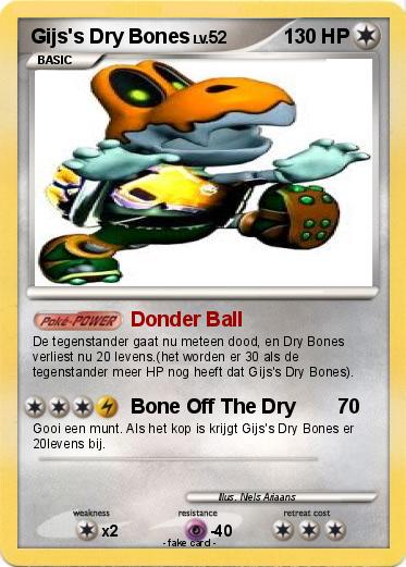Pokemon Gijs's Dry Bones