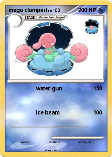 Pokemon mega clamperl
