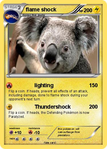 Pokemon flame shock