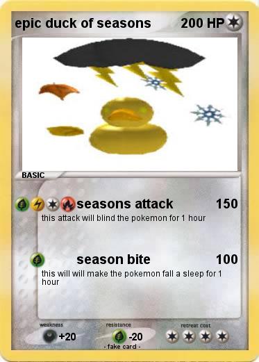 Pokemon epic duck of seasons