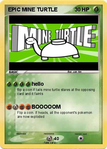 Pokemon EPIC MINE TURTLE