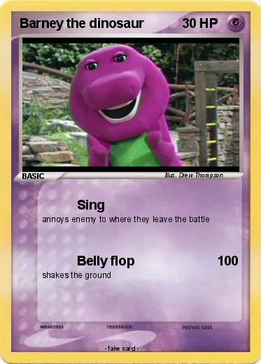 Pokemon Barney the dinosaur