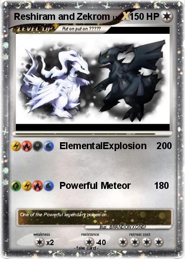 Pokemon Reshiram and Zekrom