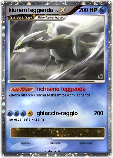 Pokemon kiurem leggenda