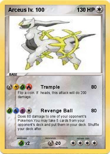 Pokemon Arceus lv. 100