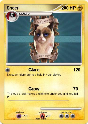 Pokemon Sneer