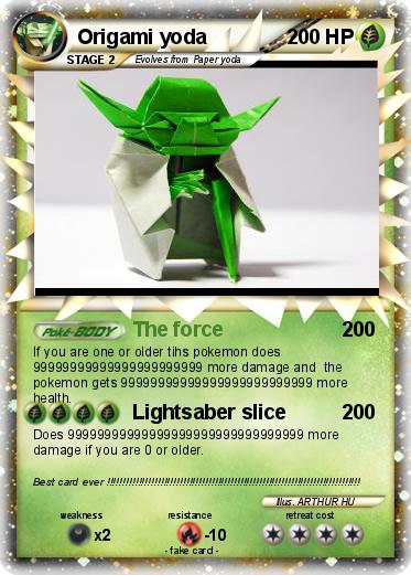 Pokemon Origami yoda