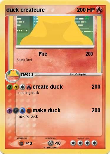 Pokemon duck createure