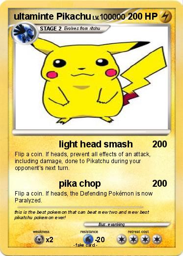 Pokemon ultaminte Pikachu