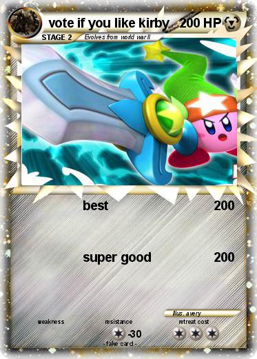 Pokemon vote if you like kirby
