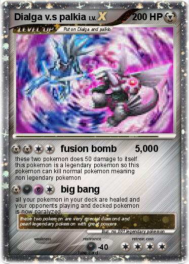 Pokemon Dialga v.s palkia