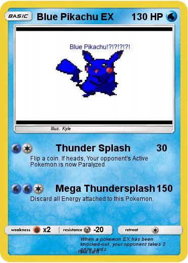 Pokemon Blue Pikachu EX