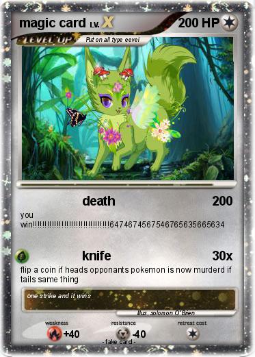 Pokemon magic card