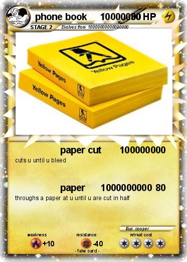 Pokemon phone book     10000000