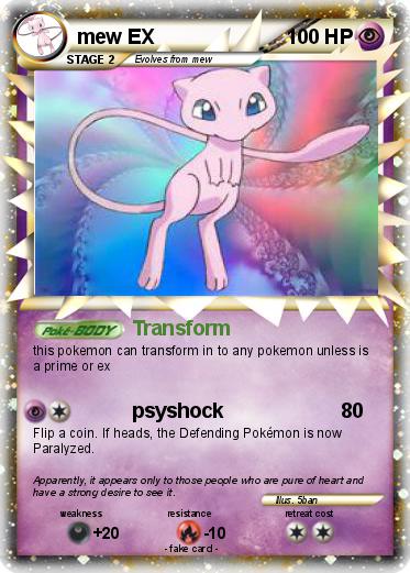 Pokemon mew EX