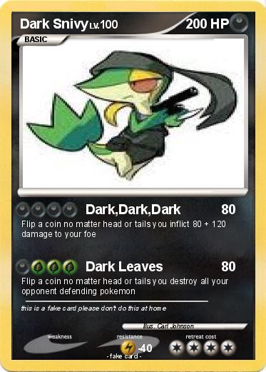 Pokemon Dark Snivy
