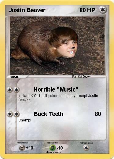 Pokemon Justin Beaver