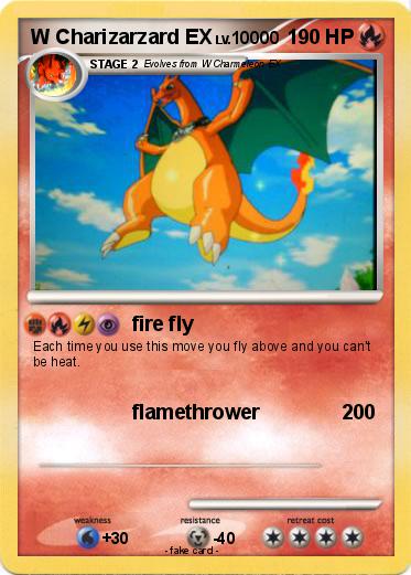 Pokemon W Charizarzard EX