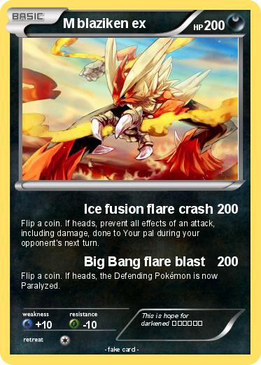 Pokemon M blaziken ex