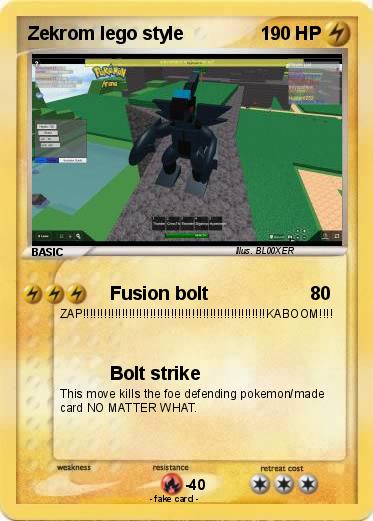 Pokemon Zekrom lego style