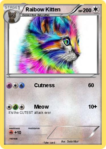 Pokemon Raibow Kitten