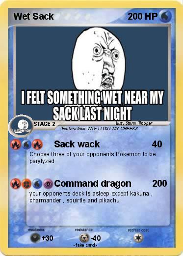 Pokemon Wet Sack