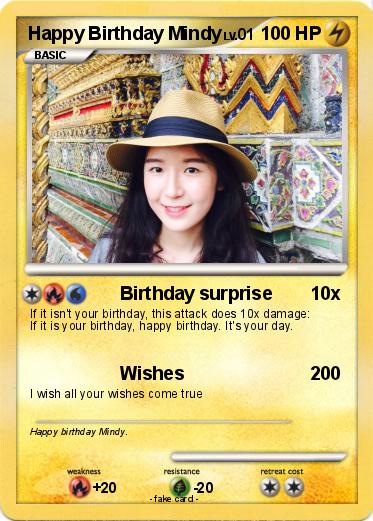Pokemon Happy Birthday Mindy
