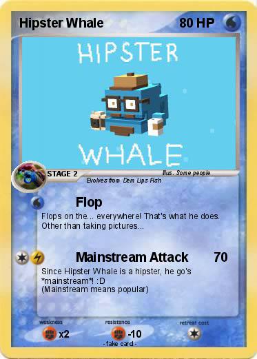 Pokemon Hipster Whale