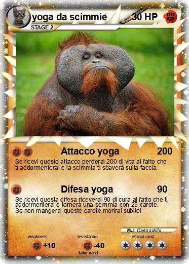 Pokemon yoga da scimmie