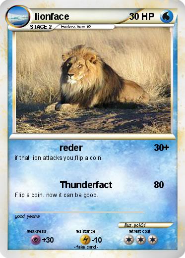 Pokemon lionface