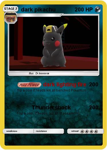 Pokemon dark pikachu