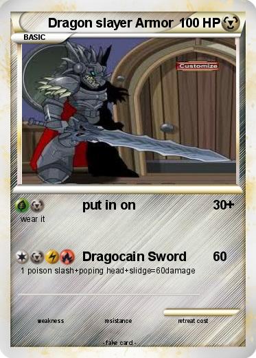 Pokemon Dragon slayer Armor