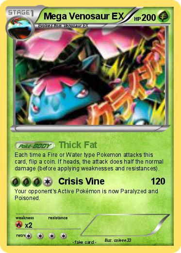 Pokemon Mega Venosaur EX