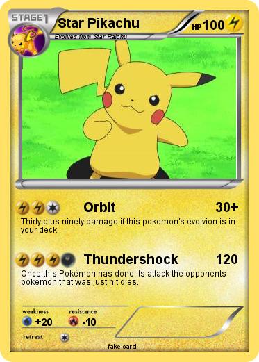 Pokemon Star Pikachu
