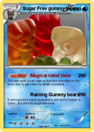 Pokemon Sugar Free gummy bears