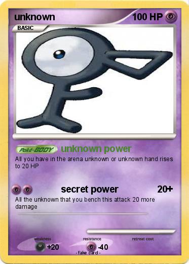 Pokemon unknown
