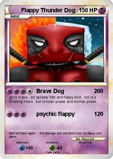Pokemon Flappy Thunder Dog