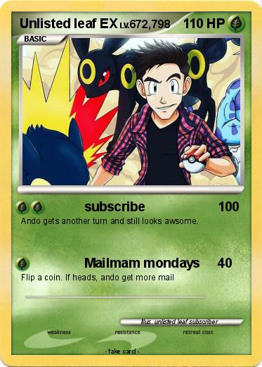 Pokemon Unlisted leaf EX