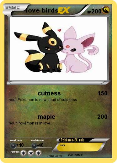 Pokemon love birds