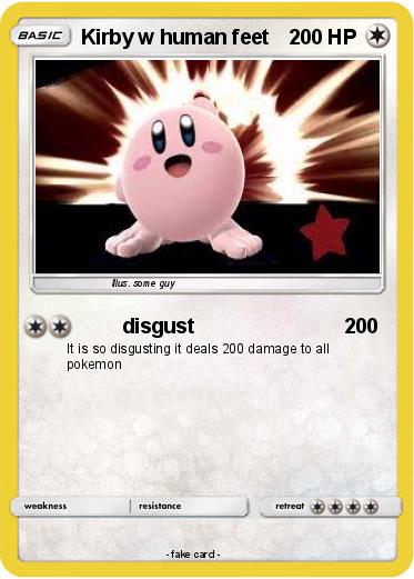 Pokemon Kirby w human feet