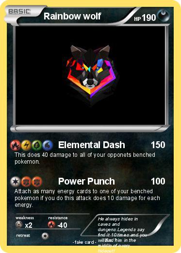 Pokemon Rainbow wolf