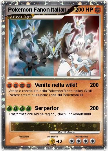 Pokemon Pokemon Fanon Italian